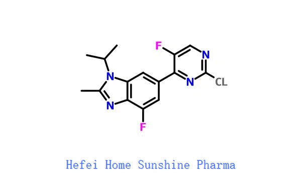 6-(2-clóra-5-fluara-4-pyriMidinil)-4-fluara-2-Meitiile-1-(1-Meitiléine) -1H-BenziMidazole CAS 1231930-42-9