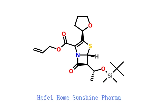 (5R, 6S) -6 - [(1R) -1 - [[(1,1-Dimethylethyl) dimethylsilyl] oxy] ethyl] -7-oxo-3 - [(2R) -tetrahydro-2-furanyl] -4 -thia-1-azabicyclo [3.2.0] Aigéad hept-2-ene-2-carboxylic 2-propenyl Ester CAS 158365-51-6